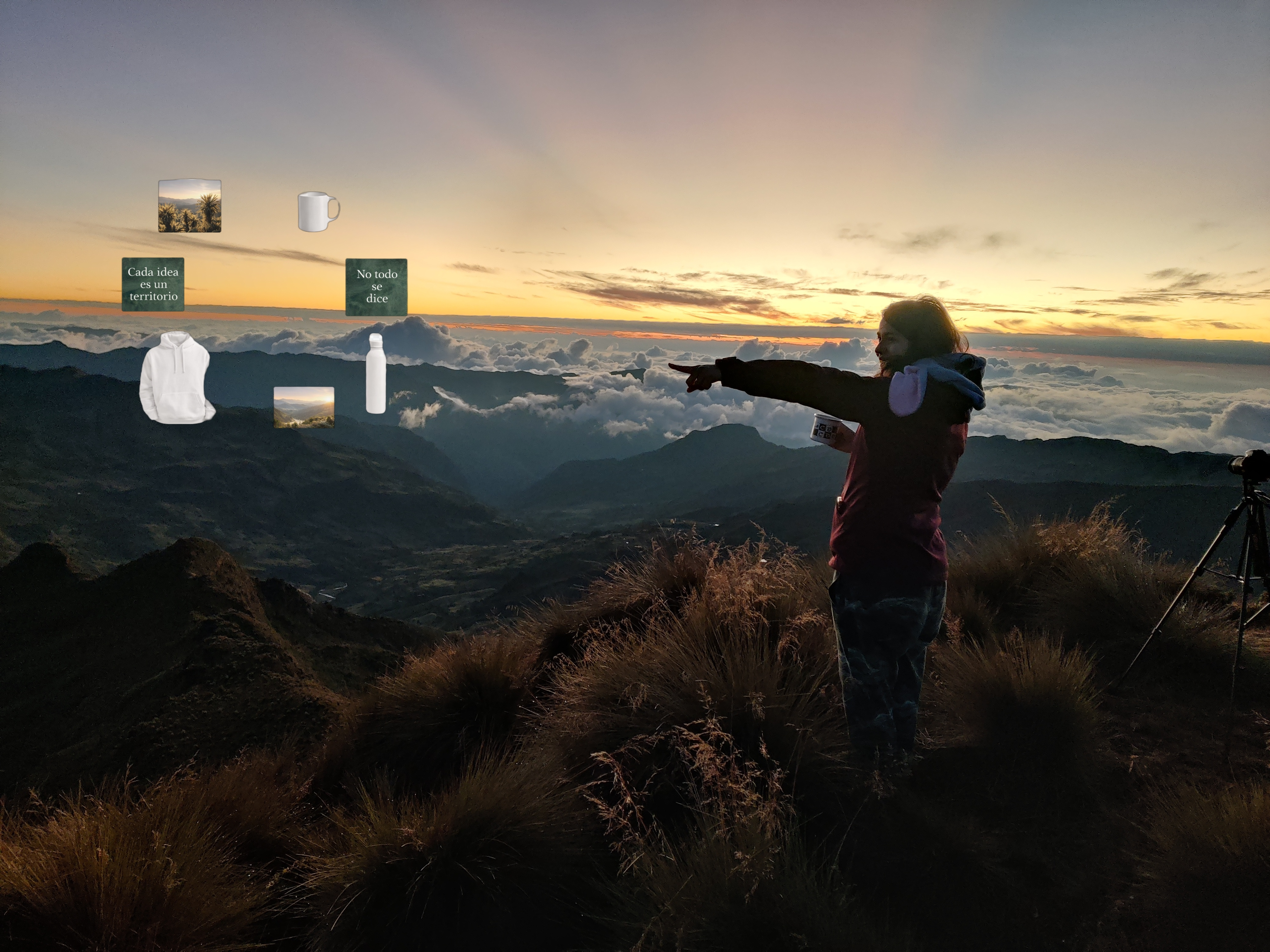 Composición visual de represa